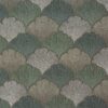 green botanical jacquard fabric from Porter & Stone