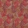 red botanical jacquard fabric from Porter & Stone