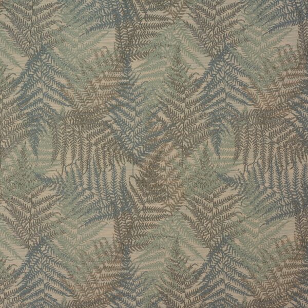 Andalusia Fabric - Seafoam by green botanical jacquard fabric from Porter & Stone