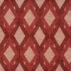 red geometric jacquard fabric from Porter & Stone