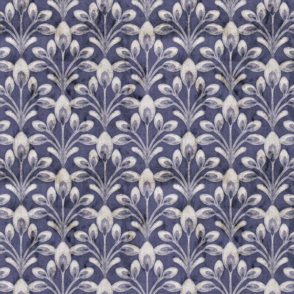 purple botanical printed fabric from Utopia