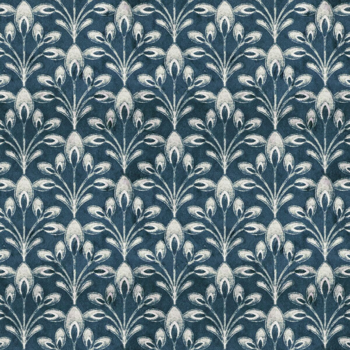 Posy Fabric - 6 by blue botanical printed fabric from Utopia