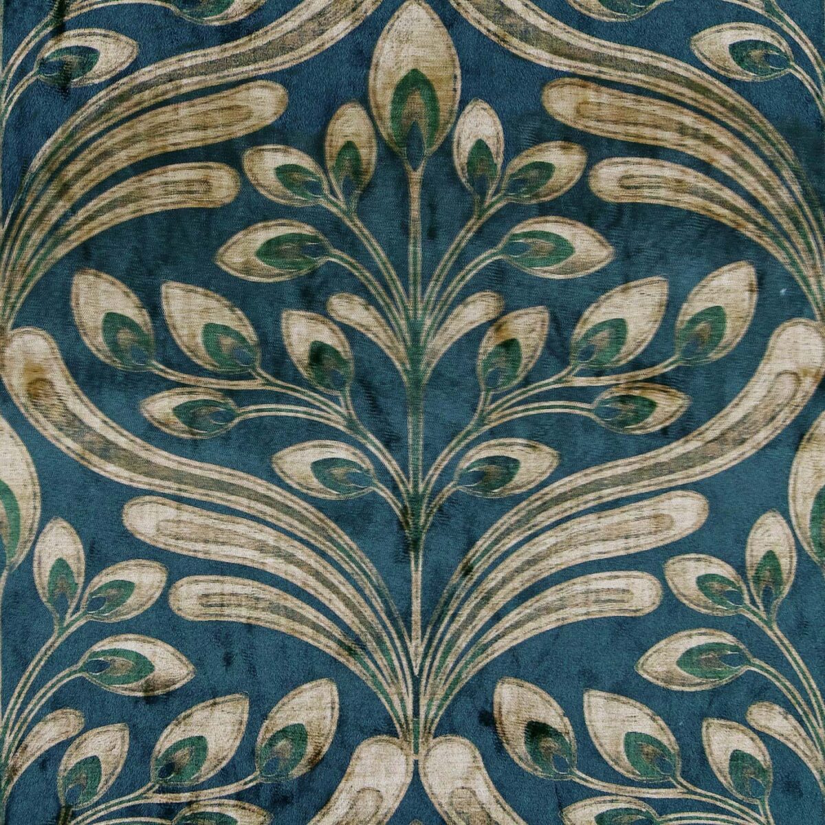 Filigree Fabric - 2 by green botanical printed fabric from Utopia