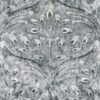 black-grey botanical printed fabric from Utopia