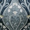 black-grey botanical printed fabric from Utopia