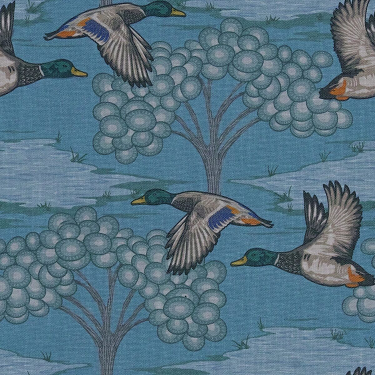 Bowland Small Fabric - 1 by blue animal woven fabric from Utopia