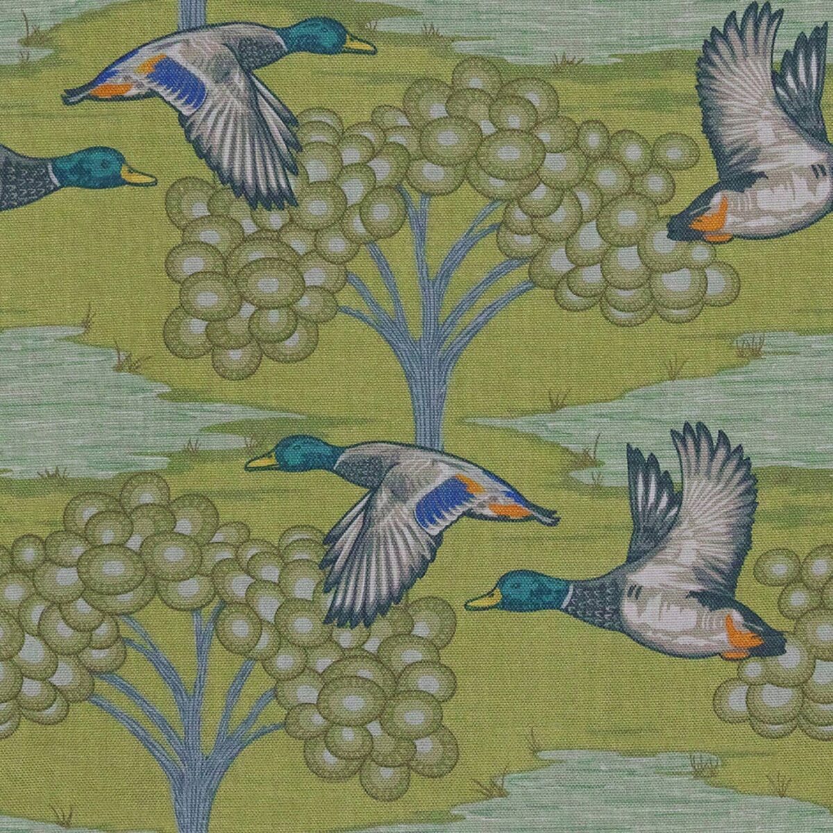 Bowland Small Fabric - 4 by green animal woven fabric from Utopia
