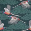 green animal woven fabric from Utopia