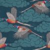 green animal woven fabric from Utopia