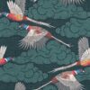 green animal woven fabric from Utopia