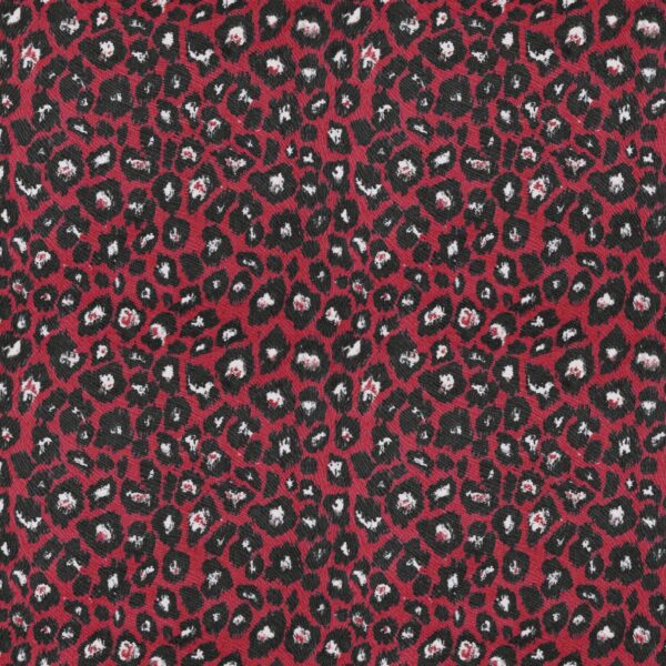 Leopald Fabric - Cherry by red animal misc fabric from Utopia