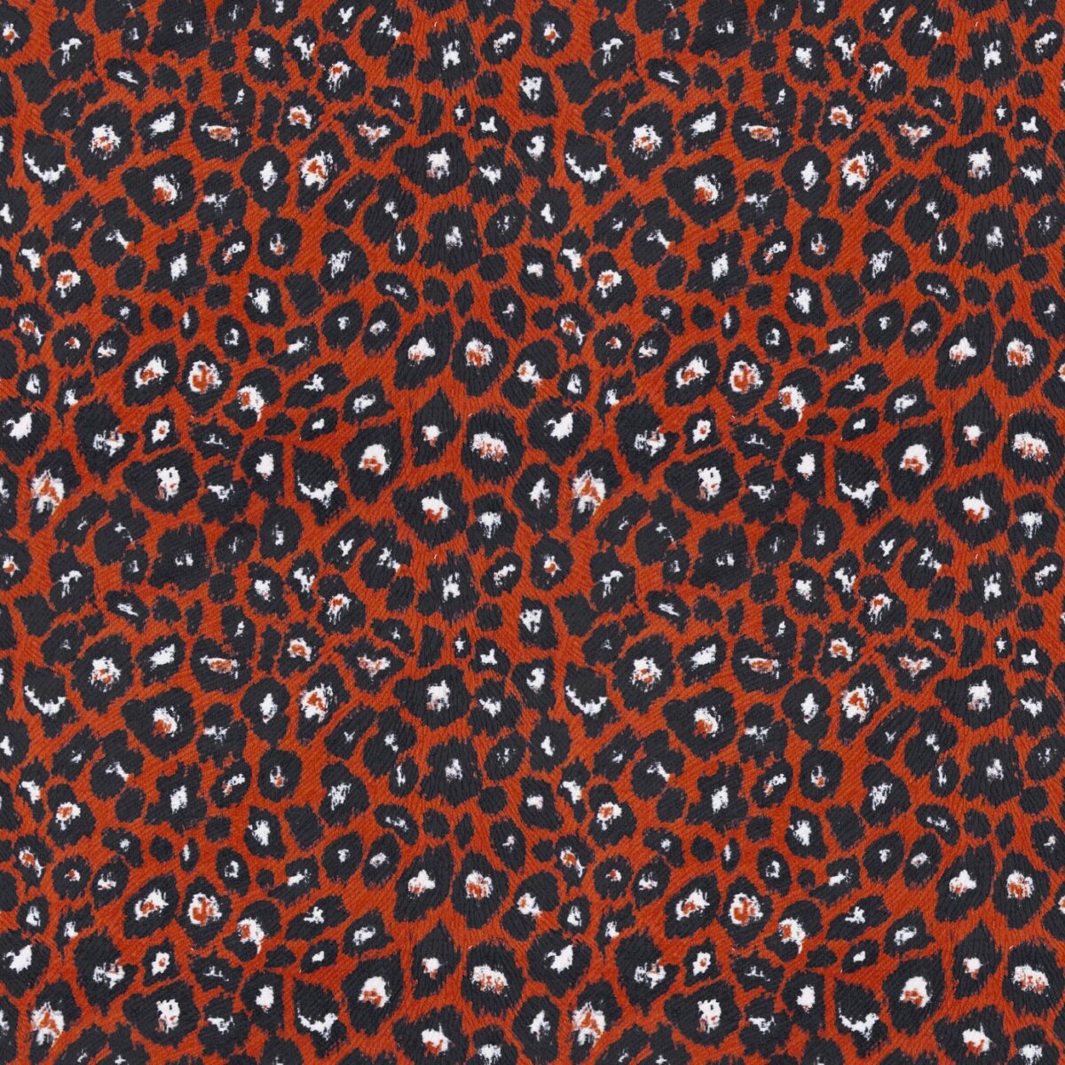 Leopald Fabric - Rust by orange animal misc fabric from Utopia