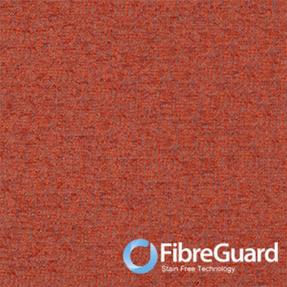 Reims Fabric - Strawberry by orange plain woven fabric from Wemyss