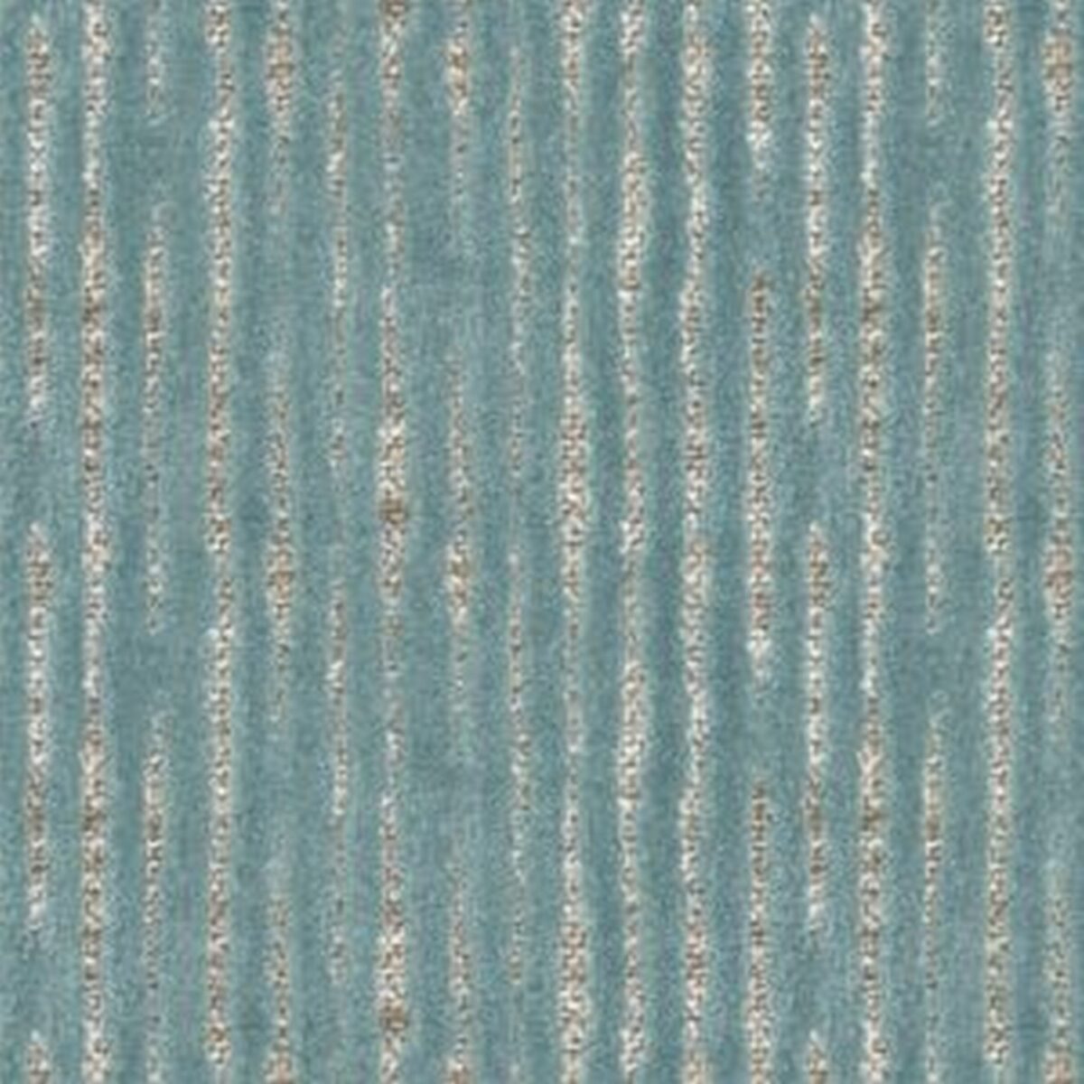 Soho Fabric - Aqua by blue striped velvet-chenille fabric from Wemyss
