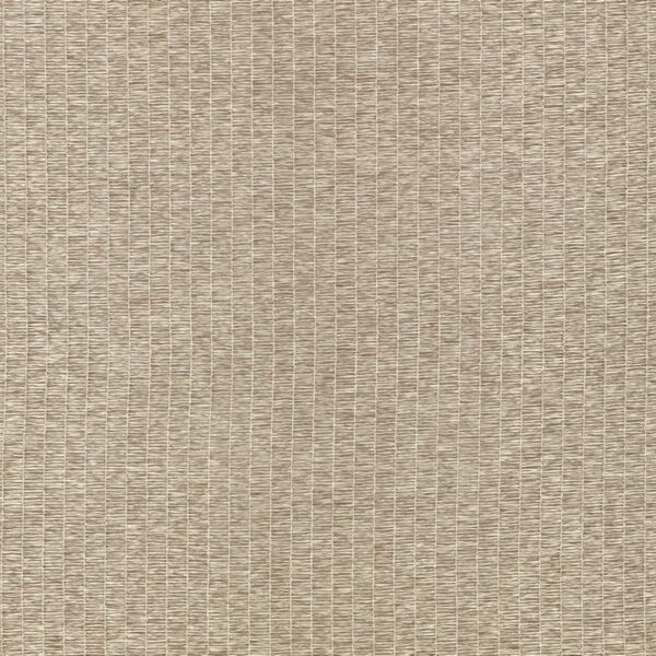 Leveche Fabric - Taupe by brown striped voile-sheer fabric from Zinc
