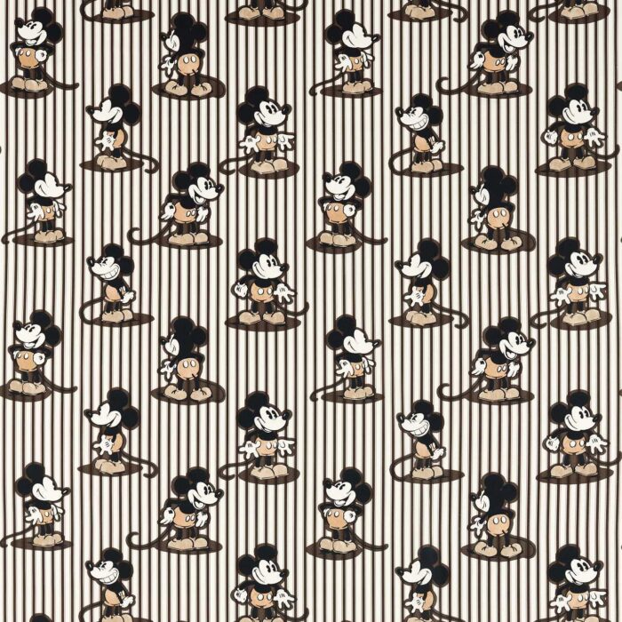 Mickey Stripe Fabric - Humbug swatch