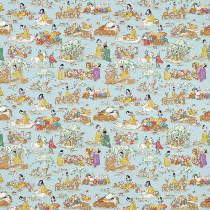 Snow White Fabric - Puddle Blue swatch