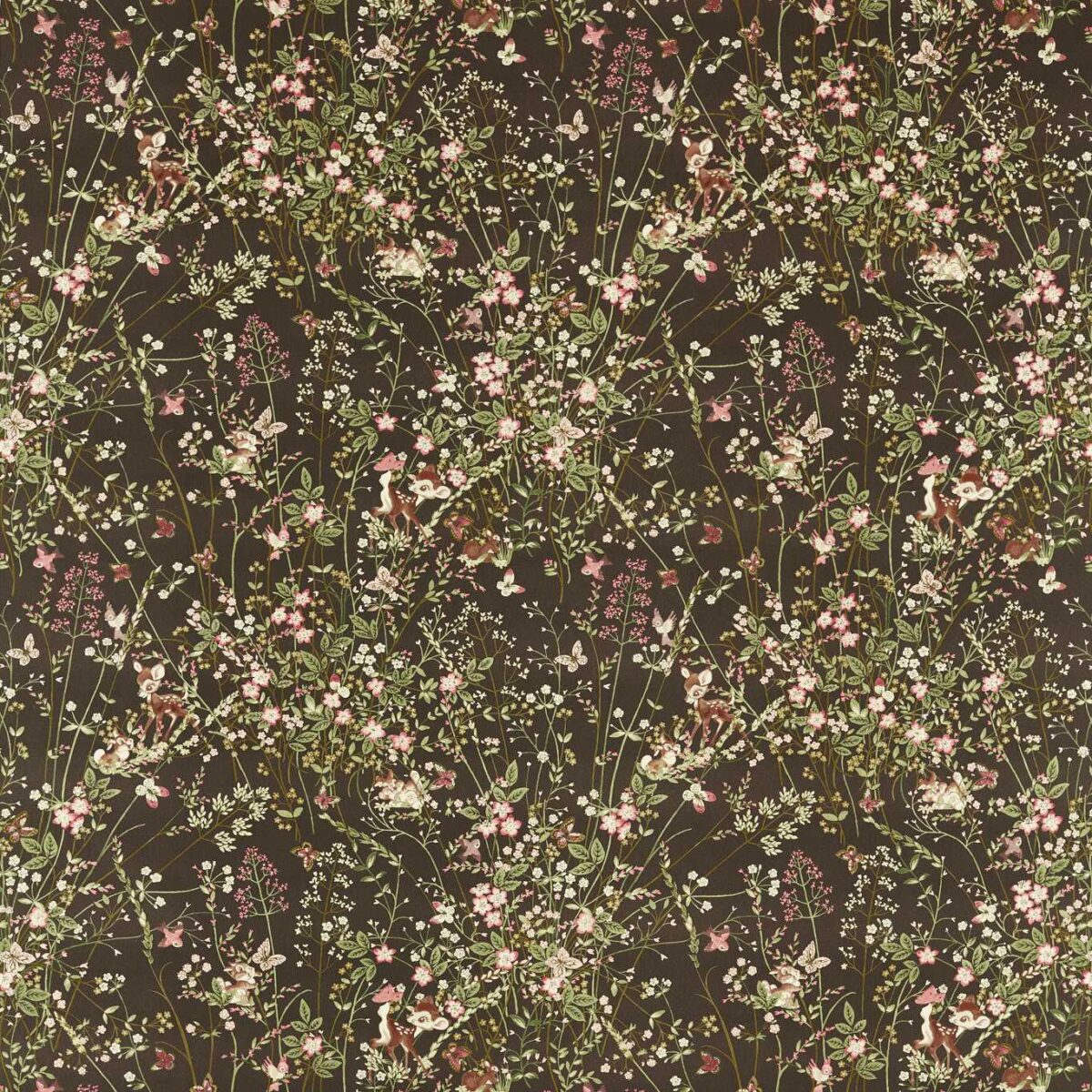 brown children's cotton fabric from Disney Home X Sanderson