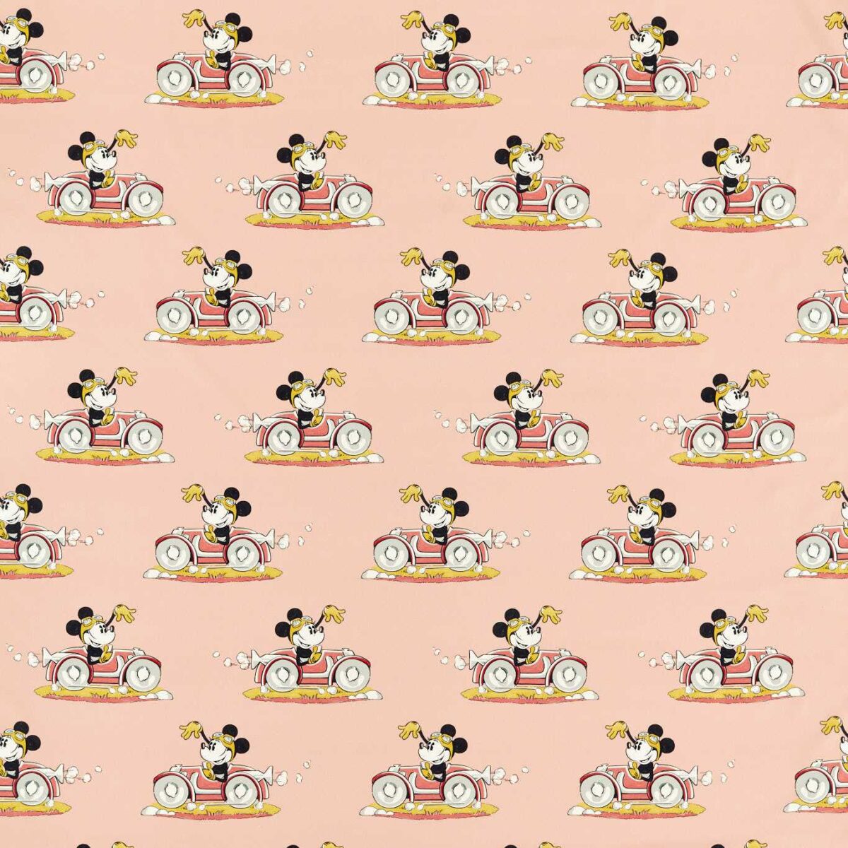 pink children's cotton fabric from Disney Home X Sanderson