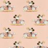 pink children's wallpaper from disney home x sanderson