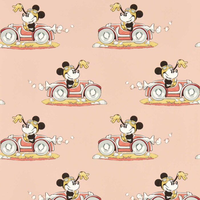 Minnie On The Move Wallpaper - Candy Floss swatch