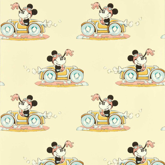 Minnie On The Move Wallpaper - Sherbet swatch