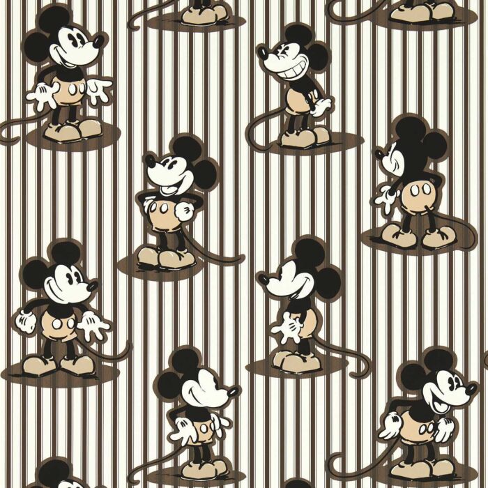 Mickey Stripe Wallpaper - Humbug swatch