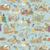 blue children's wallpaper from disney home x sanderson