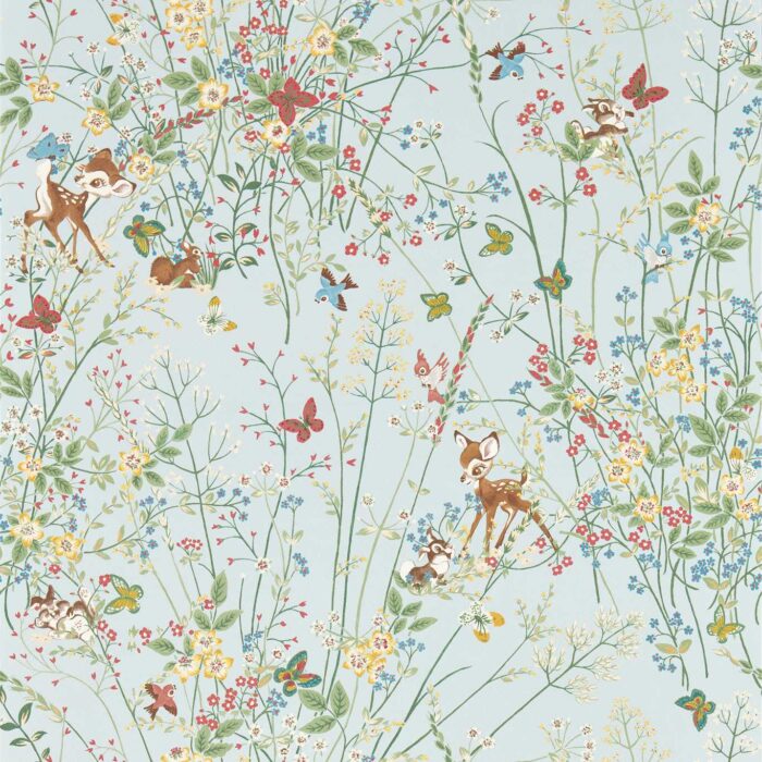 Bambi Wallpaper - Sea Salt swatch