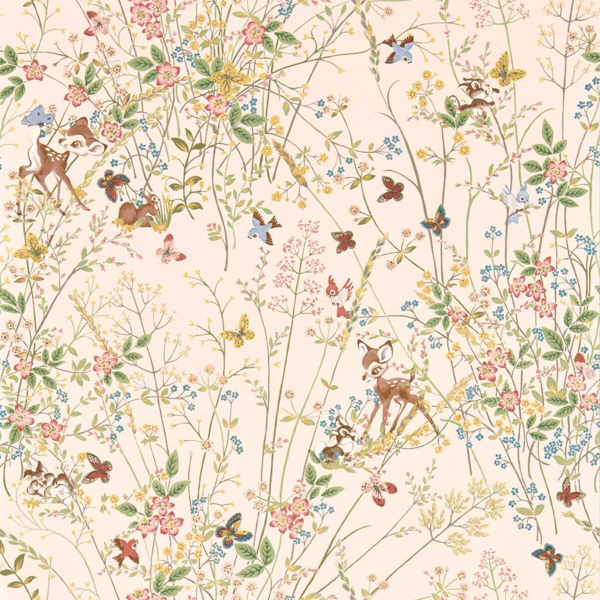 Bambi Wallpaper - Neapolitan by pink animal wallpaper from disney home x sanderson