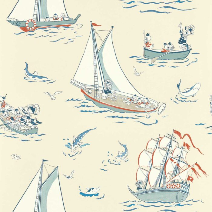 Donald Nautical Wallpaper - Sea Salt swatch