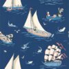 blue children's wallpaper from disney home x sanderson