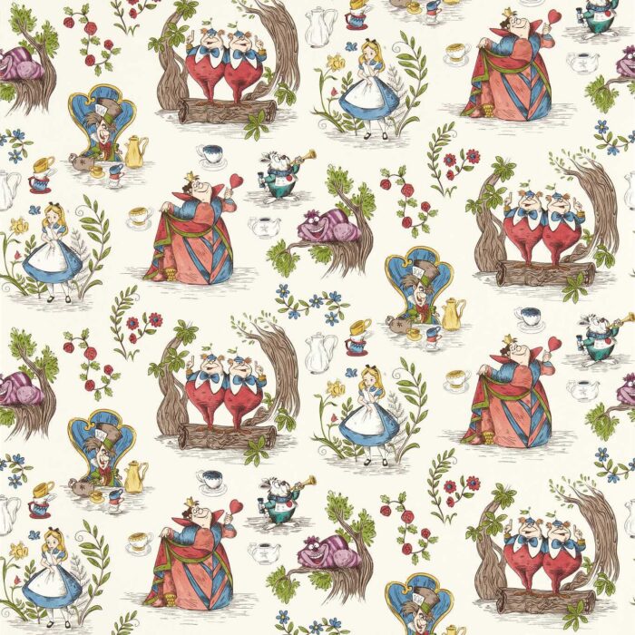 Alice In Wonderland Wallpaper - Hundreds & Thousands – Hundreds & Thousands swatch