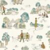 green children's wallpaper from disney home x sanderson