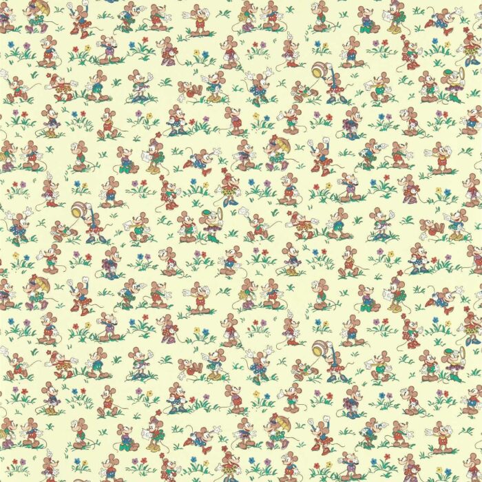 Mickey & Minnie Wallpaper - Rhubarb & Custard – Rhubarb & Custard swatch