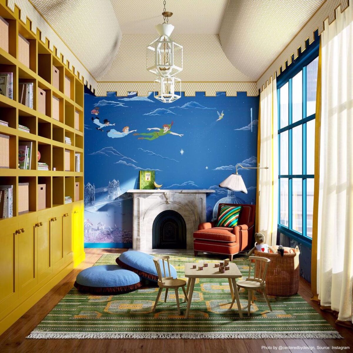 Peter Pan Wallpaper - Evening Blue by Peter Pan Wallpaper - Evening Blue from