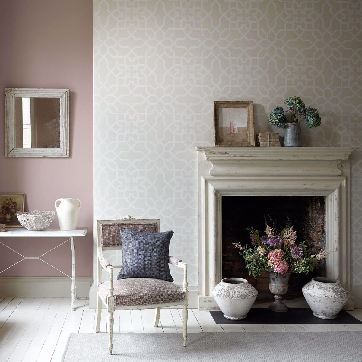 Mawton Wallpaper - Chalk / Ivory by Mawton Wallpaper - Chalk / Ivory from