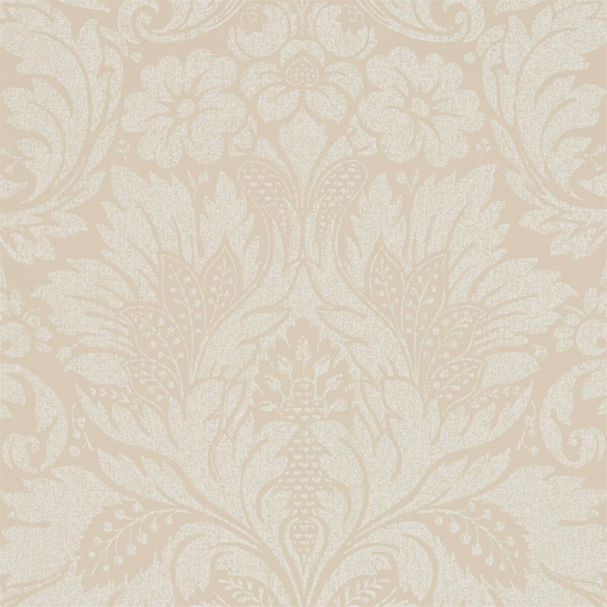 Kent Wallpaper - Parchment by neutral botanical wallpaper from sanderson
