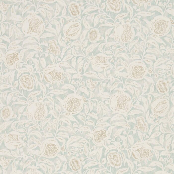 Annandale Wallpaper - Wedgwood / Linen swatch