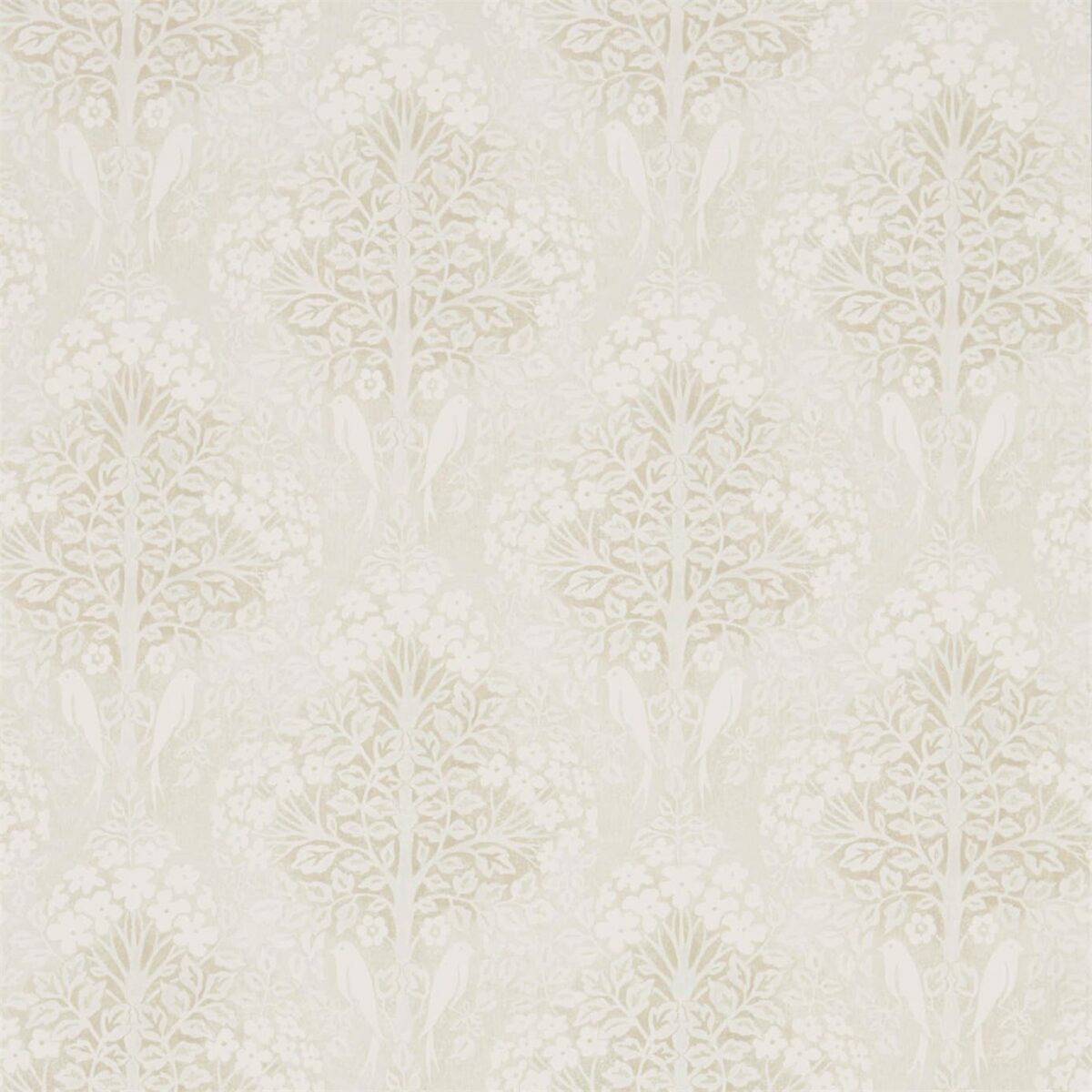 Lerena Wallpaper - Ivory by neutral botanical wallpaper from sanderson