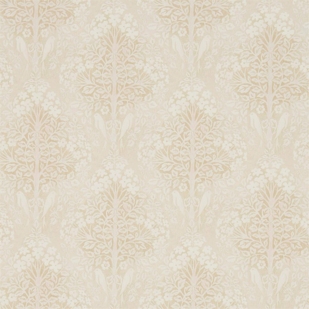 neutral botanical wallpaper from sanderson