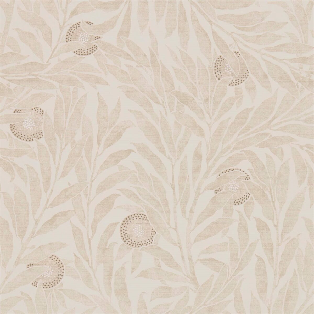 neutral botanical wallpaper from sanderson