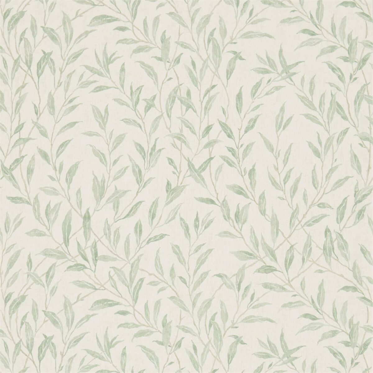 Osier Wallpaper - Willow / Cream by green botanical wallpaper from sanderson