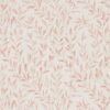 red botanical wallpaper from sanderson