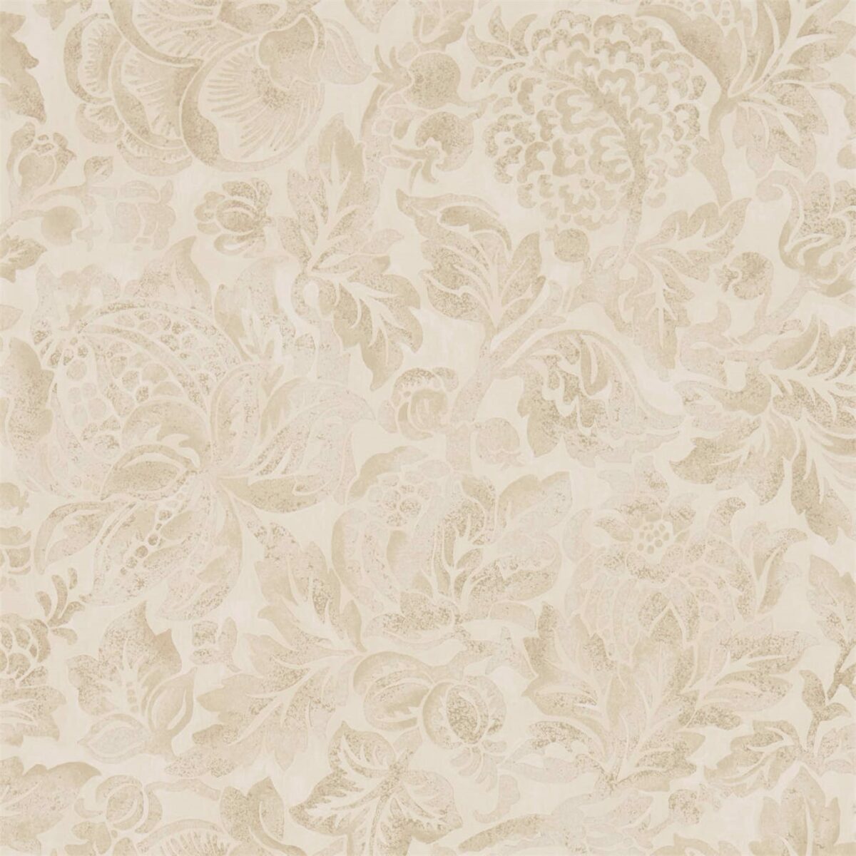 Thackeray Wallpaper - Sepia by neutral botanical wallpaper from sanderson
