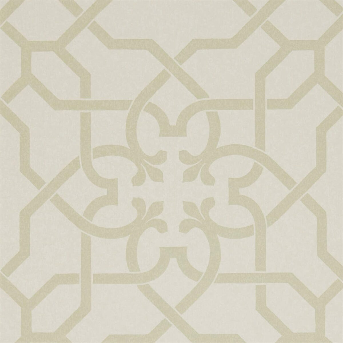 green geometric wallpaper from sanderson