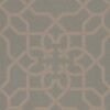brown geometric wallpaper from sanderson