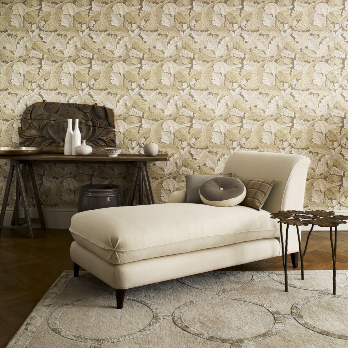 Acanthus Wallpaper - Stone by Acanthus Wallpaper - Stone from