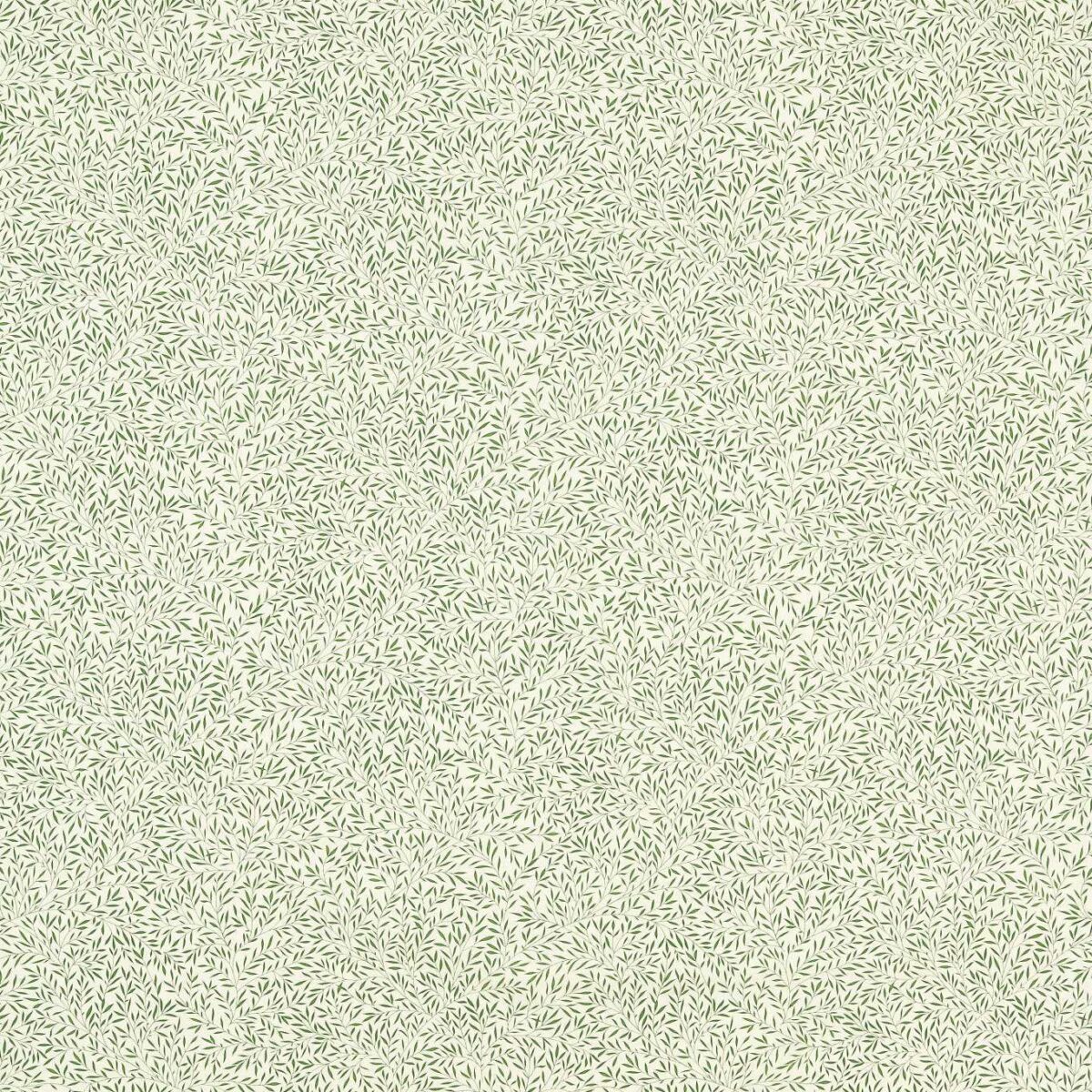 Lily Leaf Fabric - Forest by green botanical cotton fabric from William Morris & Co