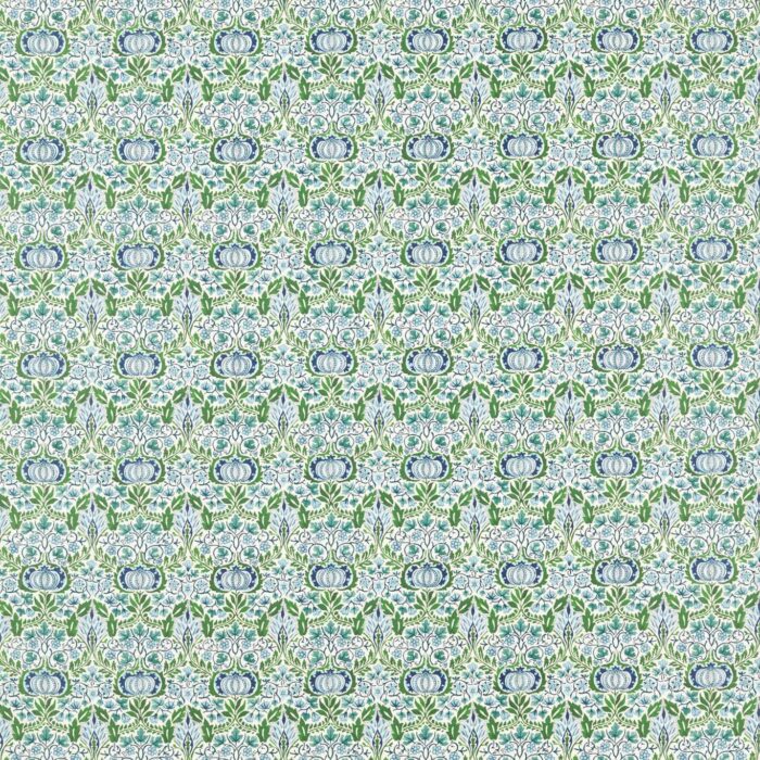 Little Chintz Fabric - Nettle / Woad swatch